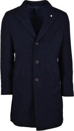L.B.M. 1911 Jas - Heren - Mantel - Blauw - L - Wol - Jassen