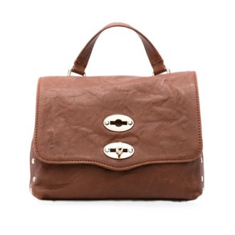 Zanellato Postina Officina Baby Leather Handbag - female - Zanellato - Handbags - Brown - ONE SIZE - Bags