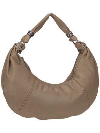 Fredsbruder FREDsBRUDER Always With You Hobo Muddy Leather Shoulder Bag Khaki Taupe