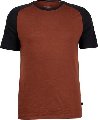 Stoic Merino155 LaholmSt. Raglan Shirt Merinoshirt f&uuml;r Herren | rot