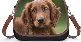 Generic Irish Setter Puppy Cute Fashion Womens Crossbody Bags Novelty Handbag Shoulder Bag Purse