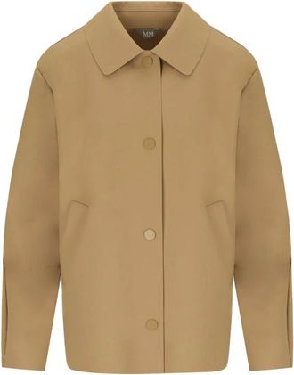 Max Mara Jassen, Dames, Beige, M, Polyester, Tessile Jacket
