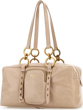 Prada Womens Powder Pink Leather Handbag Cipria Vitello Borse A Tracolla Bag
