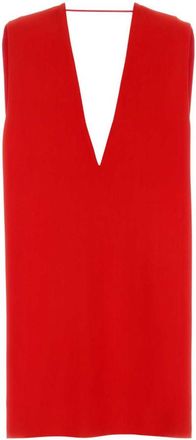 Sportmax Red Viscose Agrume1234 Mini Dress