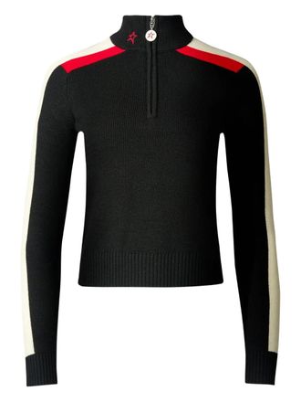Perfect Moment half-zip sweater - women - Merino - M - Black
