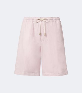 Canali Shorts de lino y seda