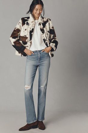 Good American Soft Tech Good Curve High-Rise Straight Jeans