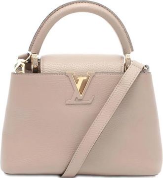 Louis Vuitton Borsa tote Capucines BB in pelle 2021 - Toni neutri