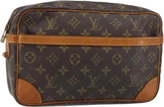 Louis Vuitton Pre-owned Clutches, female, Brown, Size: ONE SIZE Pre-owned Canvas Clutch