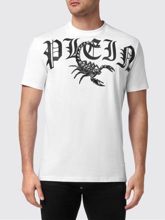 Philipp Plein T-shirt a maniche corte in cotone con stampa logo