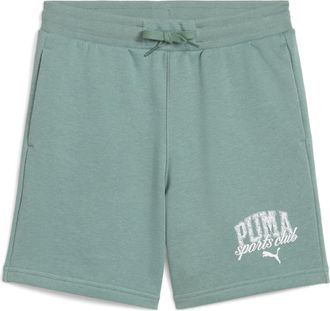 Puma Trainingsshorts PUMA CLASS SHORTS TR B, Damen, Gr. 128, N-Gr, gr&uuml;n (gr&uuml;n moon), Sweatware, Obermaterial: 68% Baumwolle, 32% Polyester, bedruckt, regul