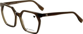 Karl Lagerfeld Womens 54mm Khaki Opticals