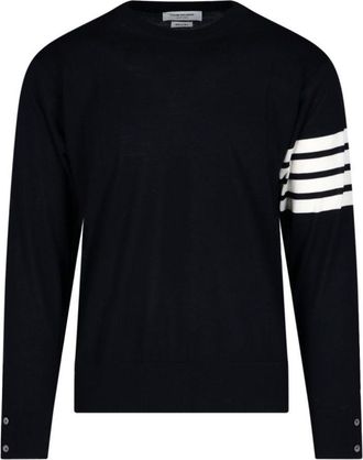 Thom Browne Wool Sweater 4-Bar - Navy