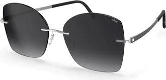 Silhouette Rimloze zonnebril - unisex - Zonnebrillen - Grijs - ONE Size - Accessoires