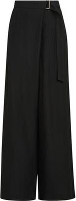 Brunello Cucinelli Sartorial wrap trousers in Black at Nordstrom, Size 46 It