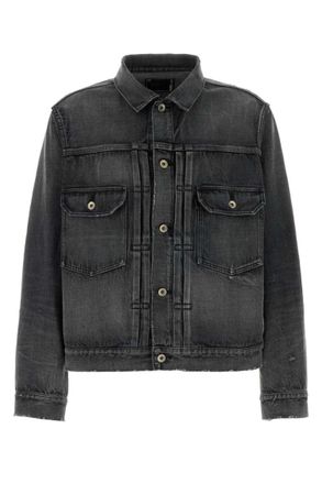 sacai Grey Shirt Collar Jacket