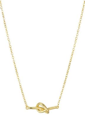st. Moran Knotted Bar Pendant Necklace in Gold at Nordstrom
