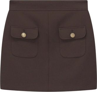 Seductive Paris Mini Skirt - - Skirts - Donna - Marrone - M