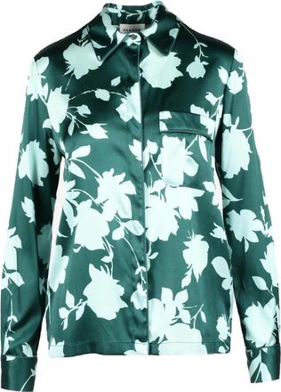 P.A.R.O.S.H. P.a.r.o.s.h., Dames, Blouses & Shirts, Groen, Maat: XS Zijde