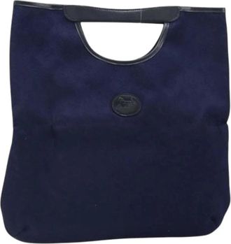 Celine Pre-owned Vintage Canvas Handtas - Dames - Vintage Handtas - Blauw - ONE Size - Vintage