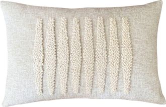 Cotton Tree Punch Needle Pillow - Zulu Pattern - Cover + Insert in Natural at Nordstrom, Size 12X20