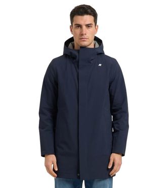 K-Way Blue Hood Parka Jacket