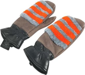 Fendi Pre-owned Fabric gloves - Dames - Vintage Accessoires - Grijs - ONE Size - Vintage