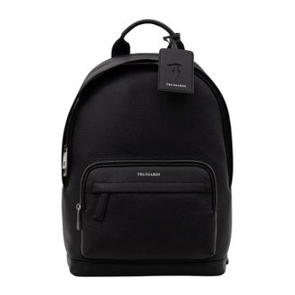 Trussardi Mochila de piel texturizada - Bags - Hombre - Negro - ONE SIZE