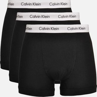 Calvin Klein Mens 3-Pack Boxer Trunks, Black/white - Size: 35/34/32