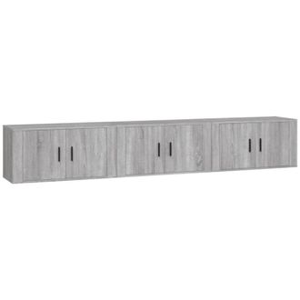 vidaXL Vidaxl - Muebles Para Tv De Pared 3 Uds Gris Sonoma 80x34,5x40 Cm