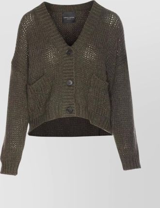 Roberto Collina textured knit cardigan front pockets