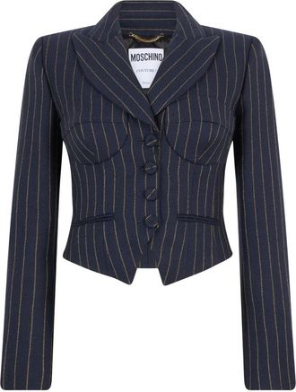 Moschino Mujer, Chaquetas, Azul, Talla: S