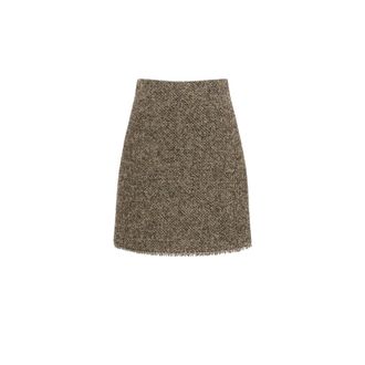 Max Mara Wkdabetaia Rok - Dames - Rokken - Bruin - Maat: S Zijde