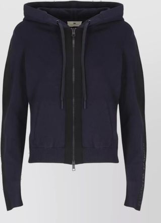 Elisabetta Franchi ribbed hooded sweatshirt