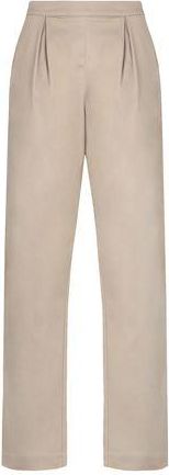 8 by YOOX COTTON BLEND PLEATED HIGH-WAIST CUFFED PANTS