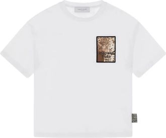 Roberto Cavalli graphic-print t-shirt - kids - Cotton - 10 yrs - White