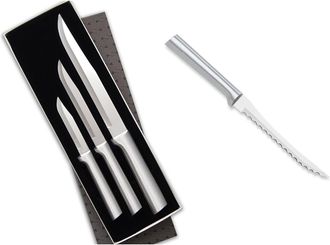 Rada 3 Piece Housewarming Knife Gift Set & 5-Inch Tomato Slicer Stainless Steel Serrated Blade