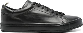 Officine Creative leather low-top sneakers - Black