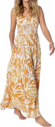 Amuse Society Gypsy Sun Woven Dress In Yellow Haze