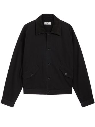 Pence Black Luis Cropped Button Up Jacket