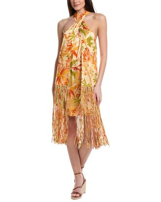 Farm Rio Leopard Forest Sand Mini Dress