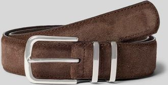 Tom Tailor G&uuml;rtel aus Wildleder in Dunkelbraun, Gr&ouml;&szlig;e 100