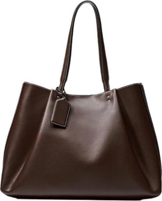 Generic Compatible for WomenTop Handle Tote Bag Solid Color Simple Shoulder Design Handbags(G)
