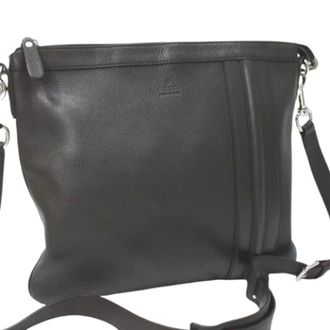 Gucci Pre-owned 233329 Schoudertas - Dames - Pre-owned - Zwart - Maat: ONE Size Leer