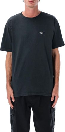 Obey Black Crewneck Printed T-Shirt