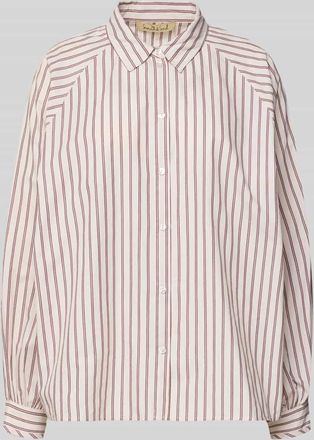 Smith & Soul Relaxed Fit Hemdbluse mit Kentkragen in Bordeaux, Größe XXL