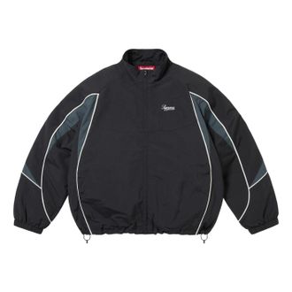 SUPREME FW25 Contrast Piping Track Jacket Black SUP-FW25-075-BLK