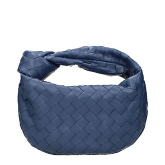 Bottega Veneta Jodie Handtasche Damen Leder Blau/Marineblau