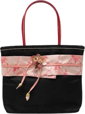 Prada Pre-owned Handbags, female, Black, Size: ONE SIZE Pre-owned Nylon Handbag