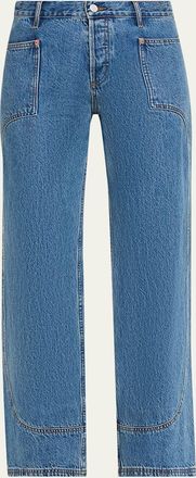 Still Here Supply Straight-Leg Utility Jeans